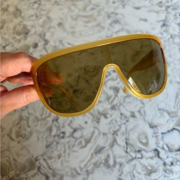 Jimmy Fairly Luz Yellow Shield Sunglasses - Picture 9 of 13